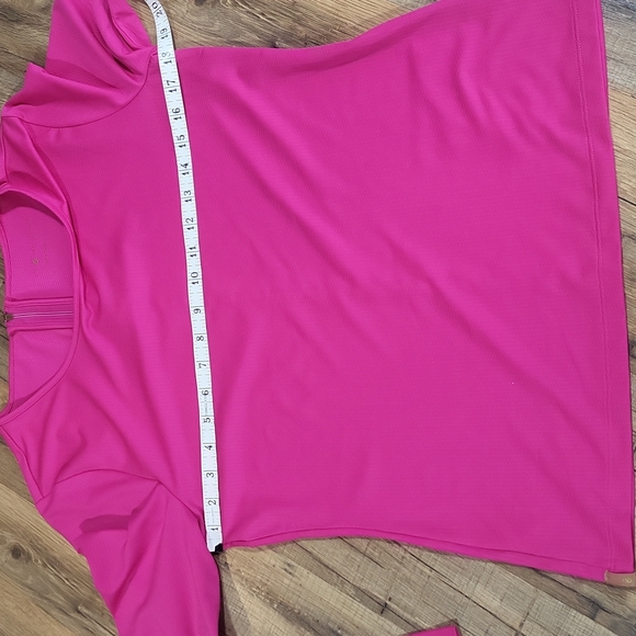 LOU & GREY Pink Performance Side Key Pocket, Zippered Back Long Sleeve Top - Picture 12 of 14